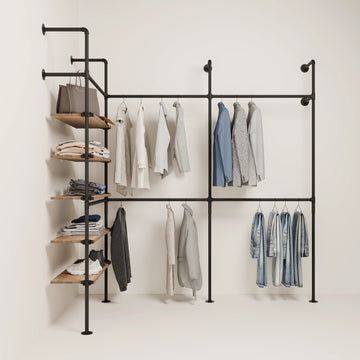 KIM EDGE DOUBLE 3 OAK – 5 hyllyä