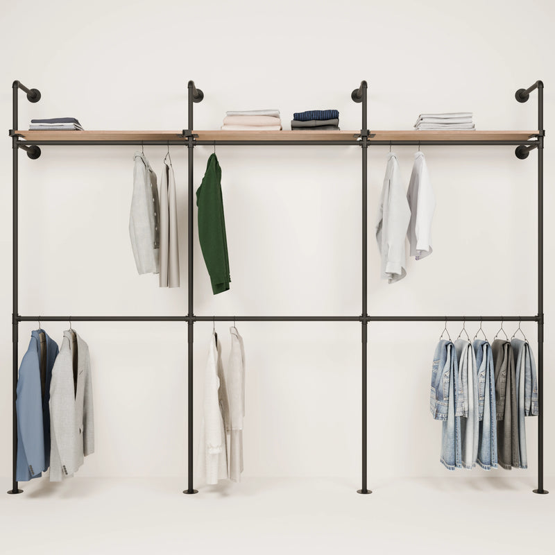 KIM DOUBLE 3 OAK – 3 hyllyä yläosassa