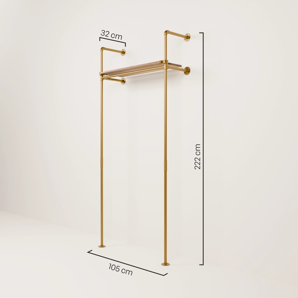 KIM 1 OAK – 1 ylähylly | kulta