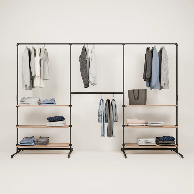 LAS 3 OAK – 6 hyllyä | Hylly jossa on säilytyslokeroita