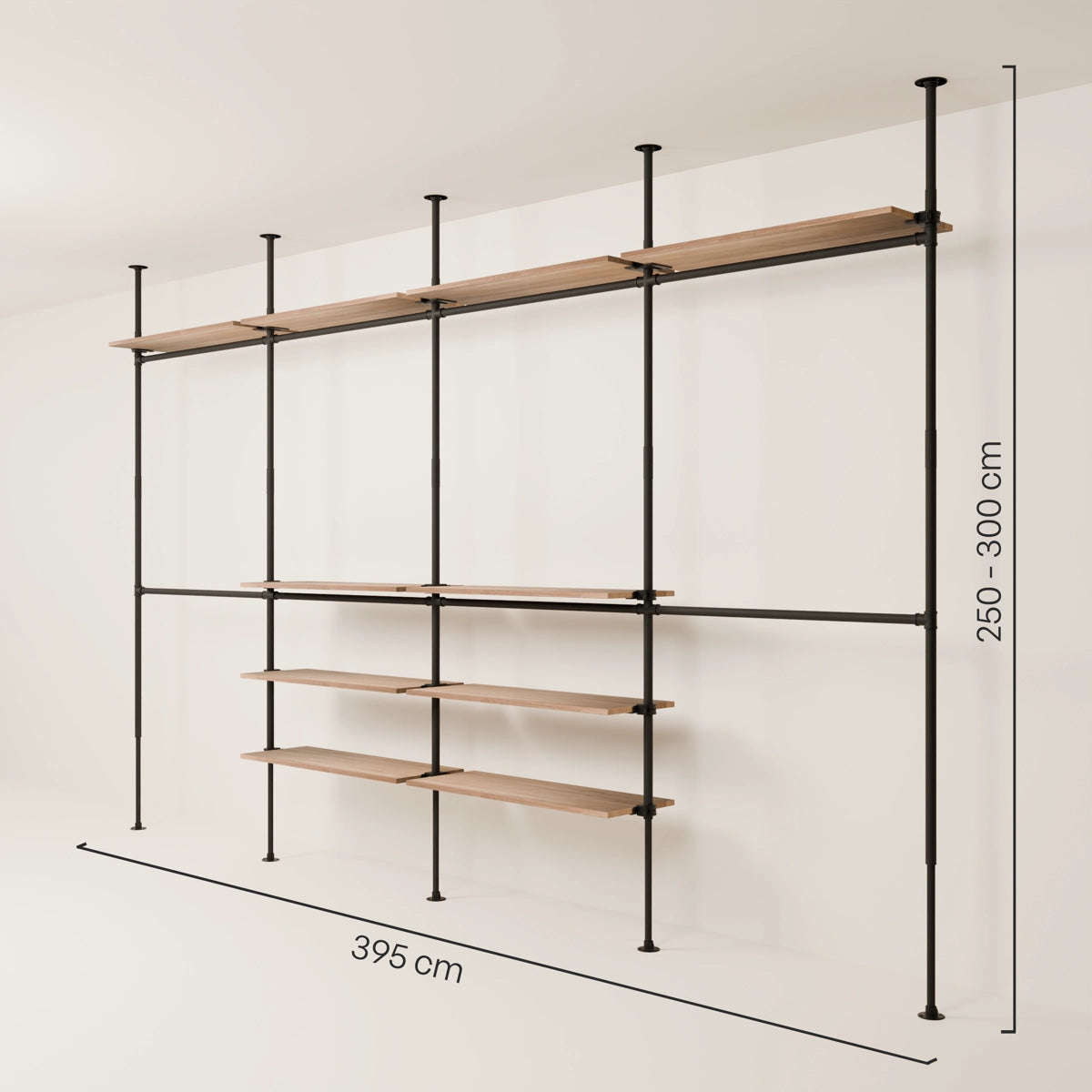 LOFT 4 OAK – 10 hyllyä