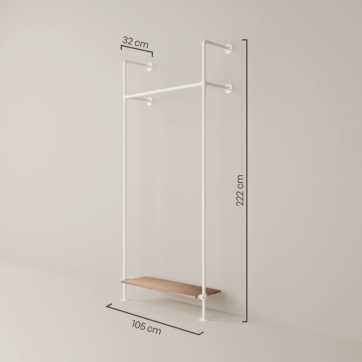 KIM 1 OAK – 1 alahylly | valkoinen