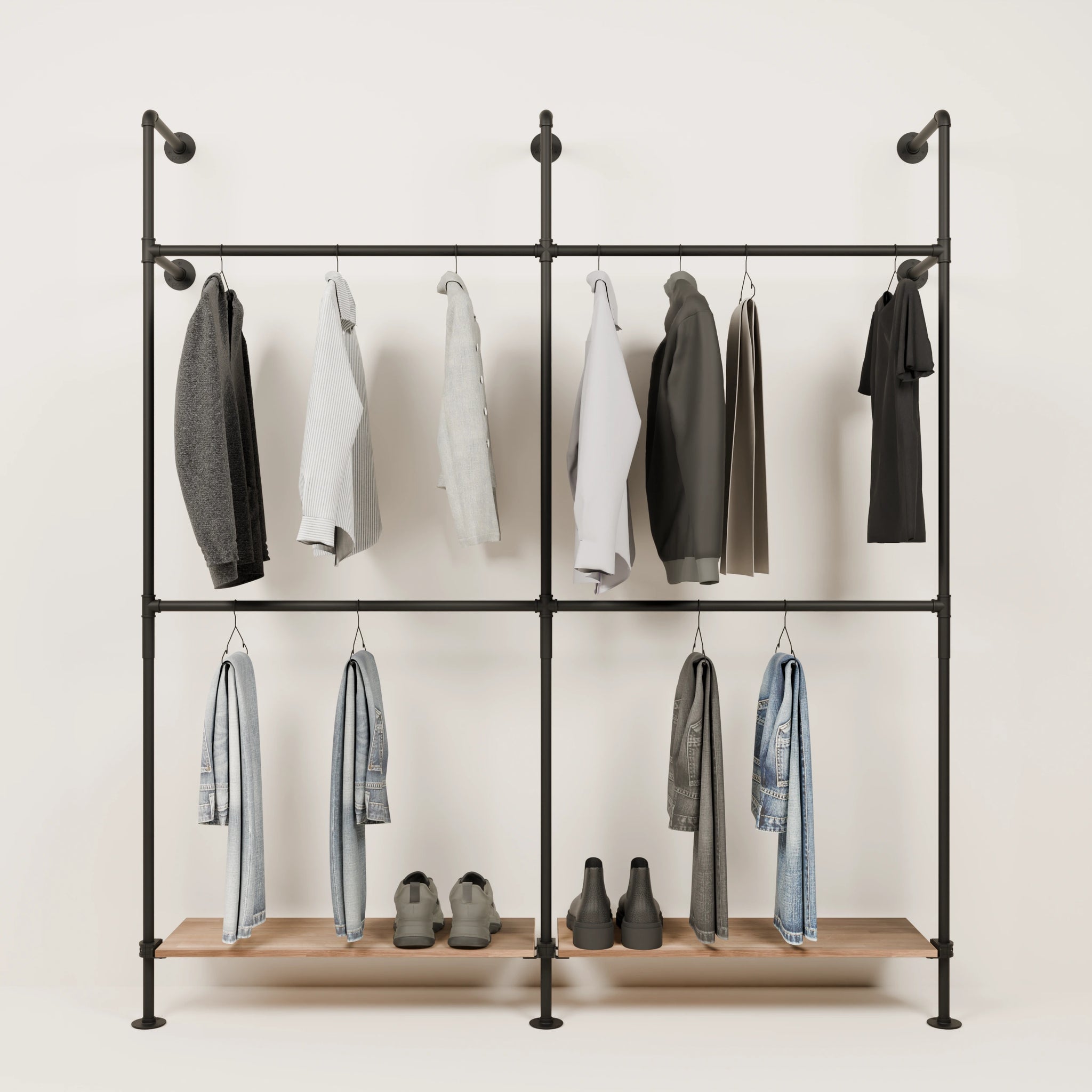 KIM DOUBLE 2 OAK – 2 hyllyä pohjassa