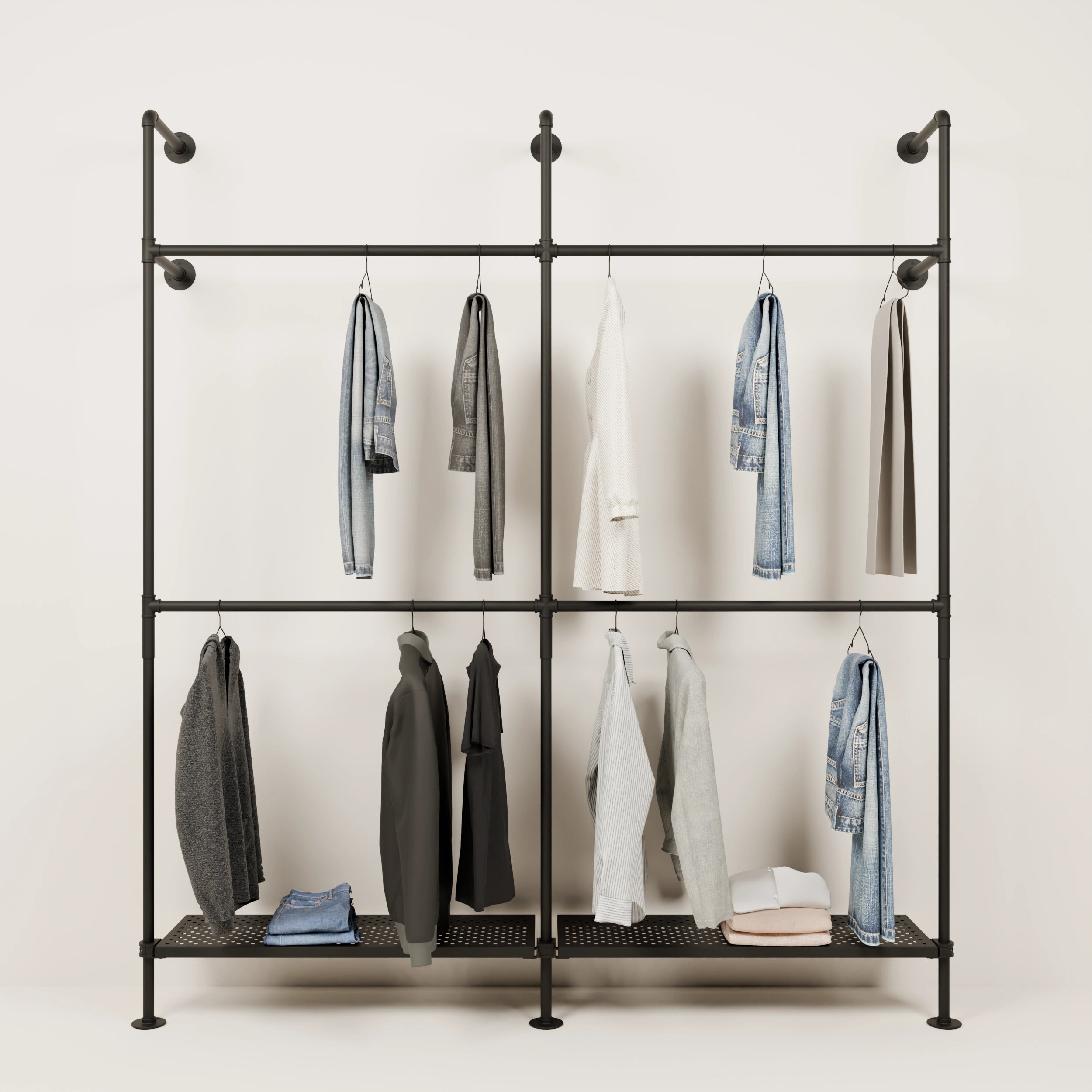 KIM DOUBLE 2 METAL – 2 hyllyä pohjassa