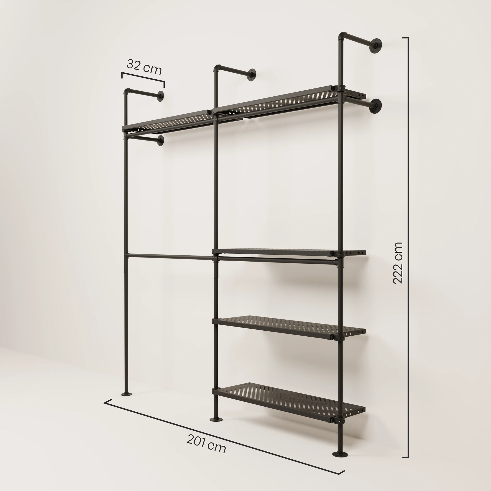 KIM DOUBLE 2 METAL – 5 shelves