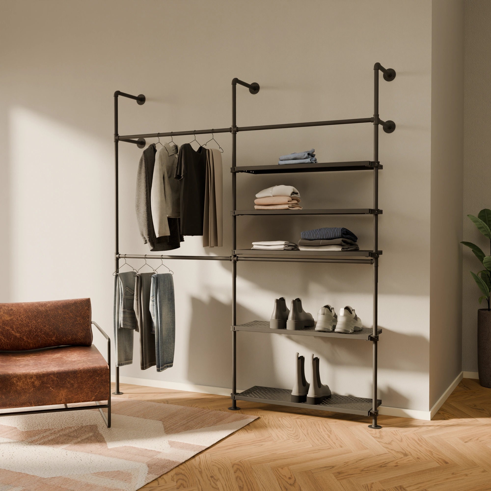 KIM DOUBLE 2 METAL – 5 shelves on the right