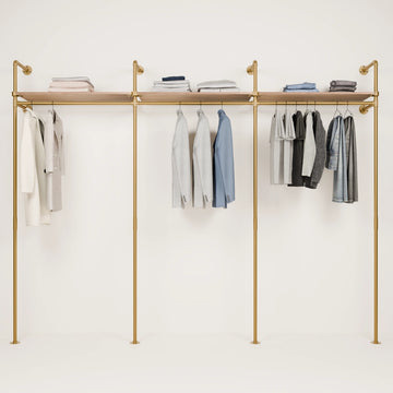 KIM 3 OAK – 3 top shelves | gold