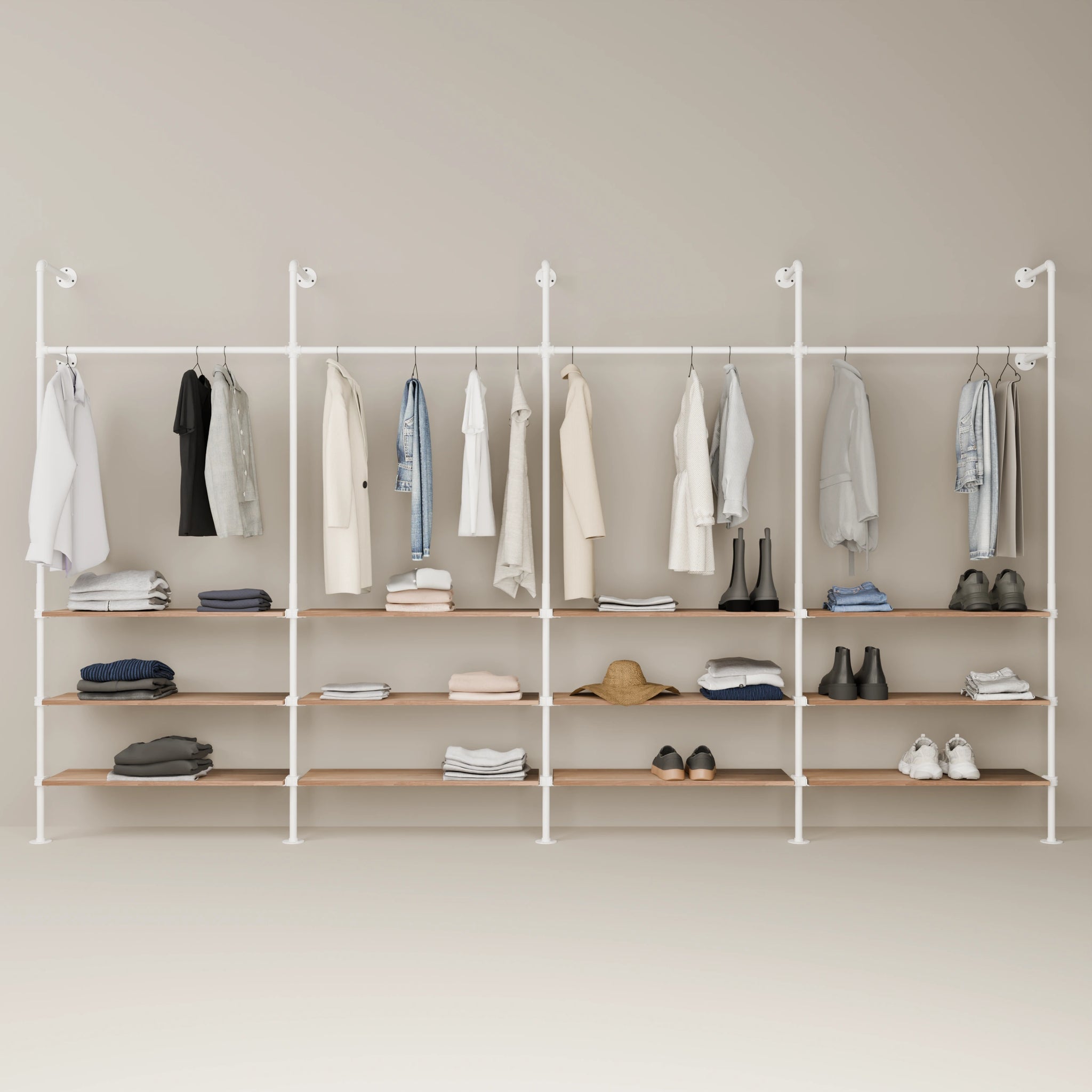 KIM 4 OAK – 12 shelves | white