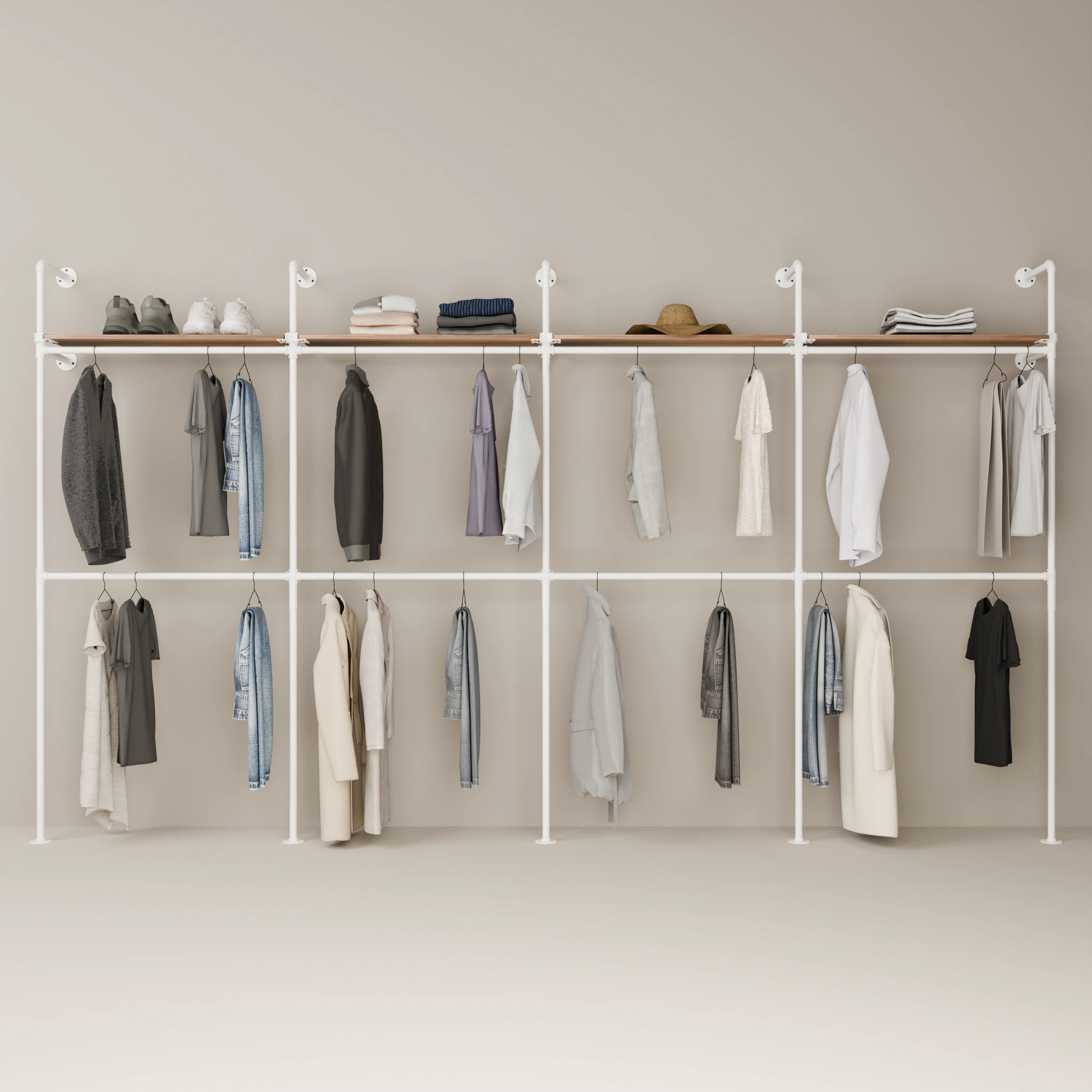 KIM DOUBLE 4 OAK –  4 hyllyä