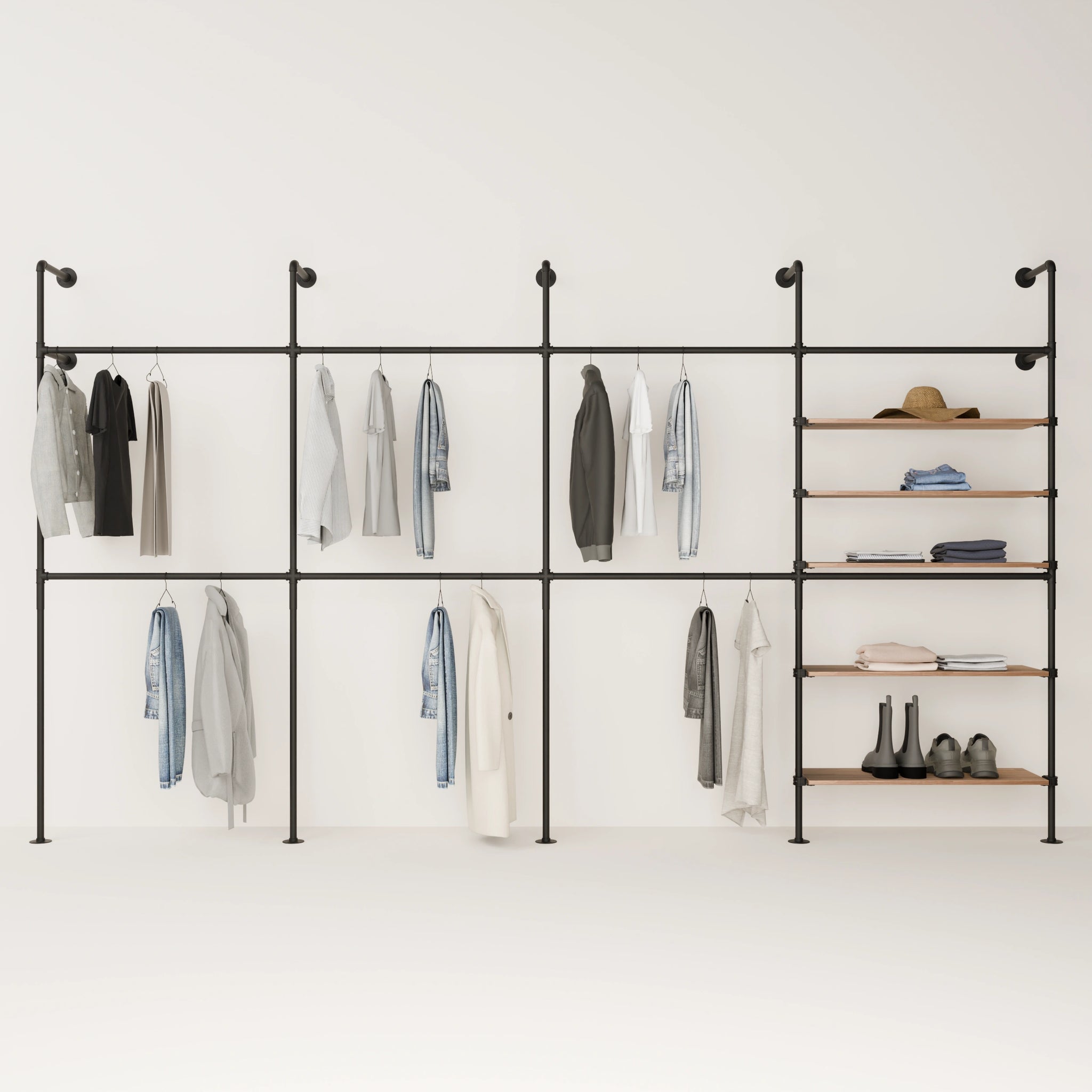 KIM DOUBLE 4 OAK –  5 hyllyä