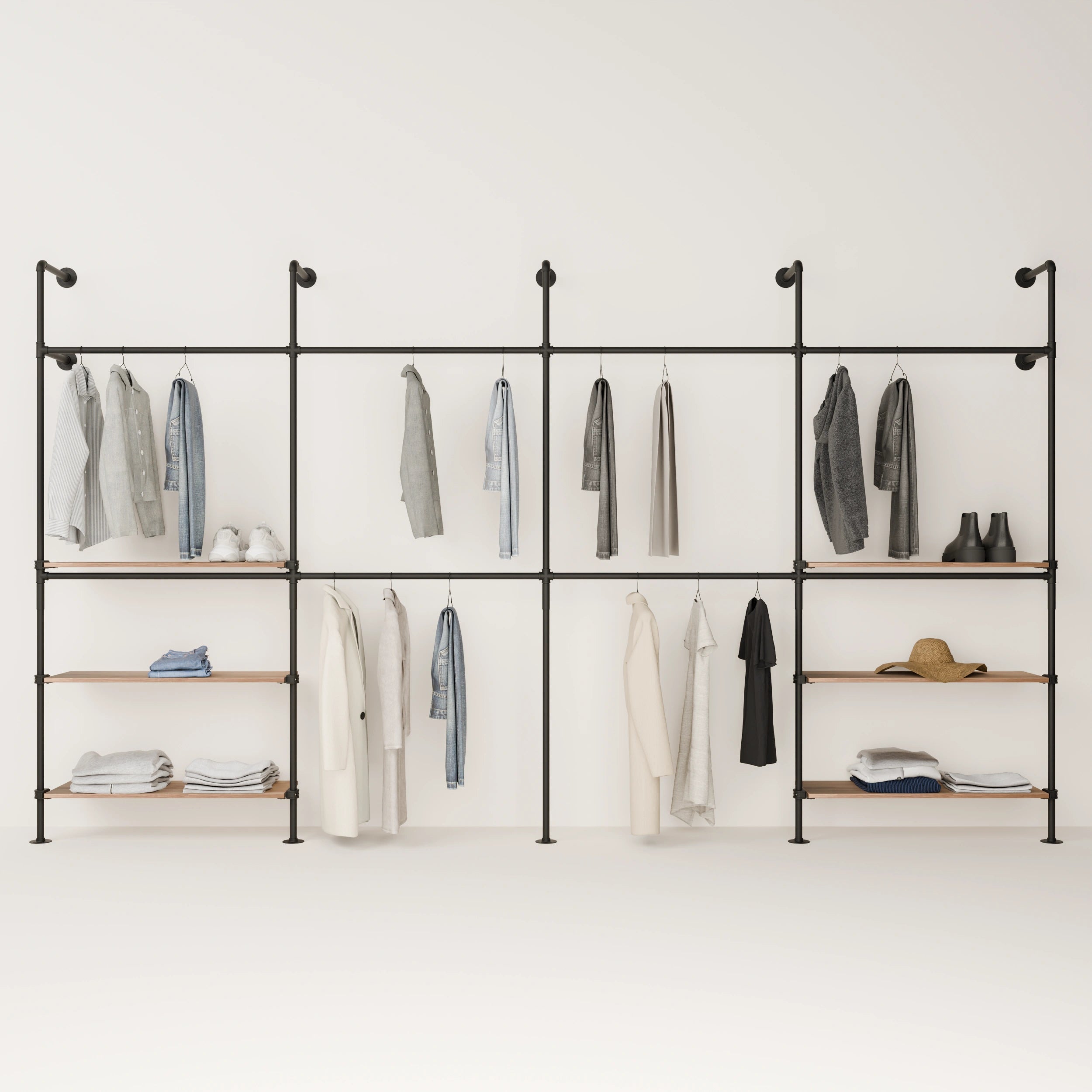 KIM DOUBLE 4 OAK –  6 hyllyä