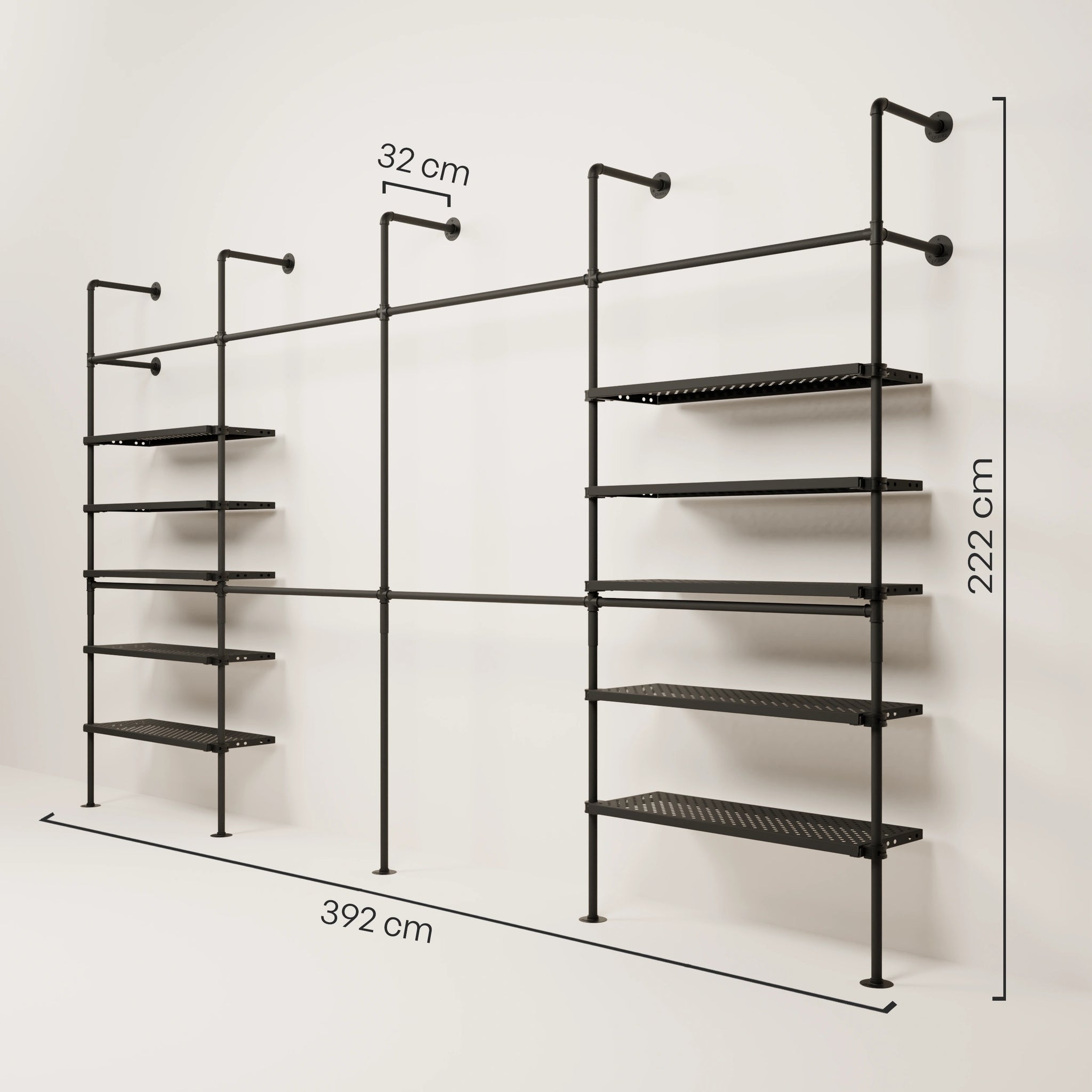 KIM DOUBLE 4 METAL – 10 shelves
