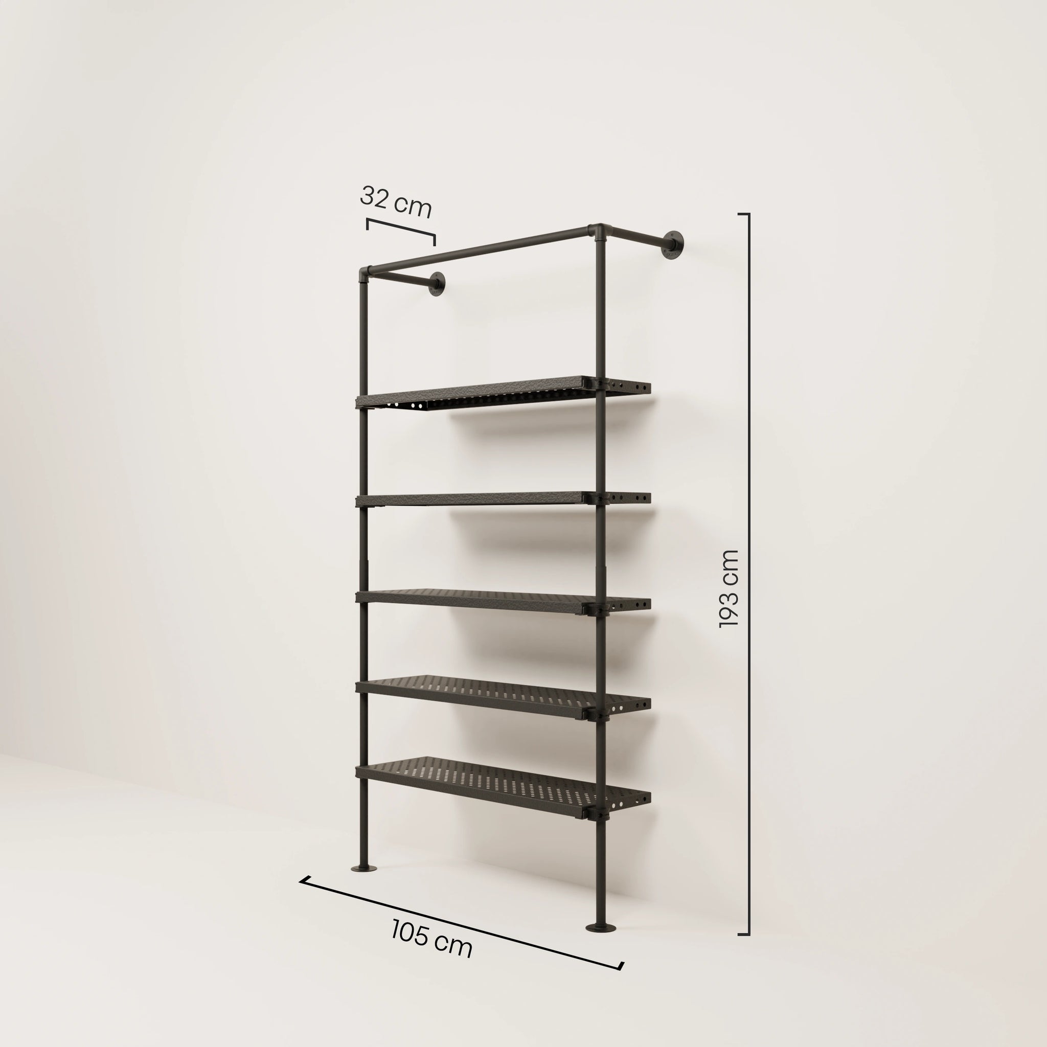 TIM 1 METAL – 5 shelves